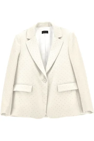 MONNALISA Viscose blazer with rhinestones