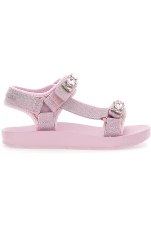MONNALISA Hi-tech sandals with rhinestones