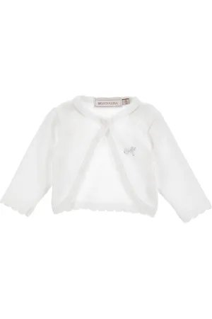 MONNALISA Cotton wraparound cardigan