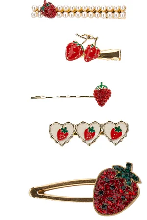 MONNALISA Strawberry hair clip set