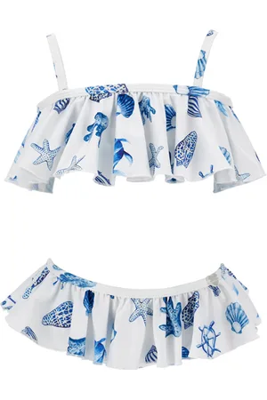 MONNALISA Marine two-piece stretch swimsuit