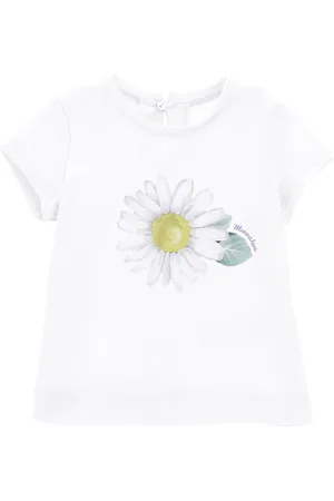 MONNALISA T-shirt with maxi daisy