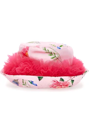 MONNALISA Satin hat with ruffles