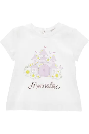 MONNALISA Castle print T-shirt