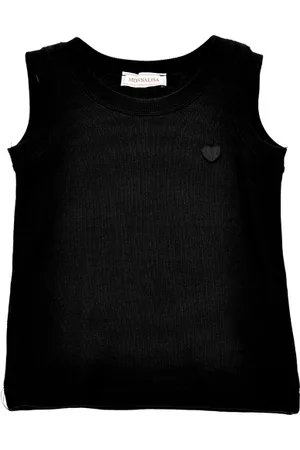 MONNALISA Ribbed viscose tank top