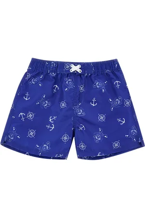 MONNALISA Marine print beach Bermuda shorts
