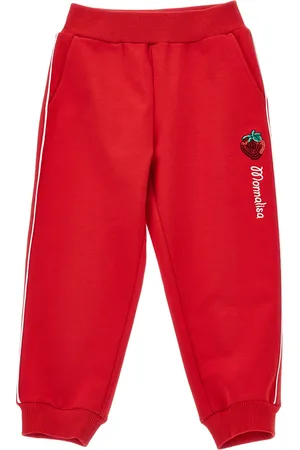 MONNALISA Two-tone fleece joggers