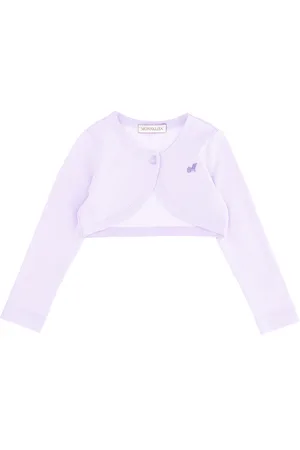 MONNALISA Shaved crepe cardigan