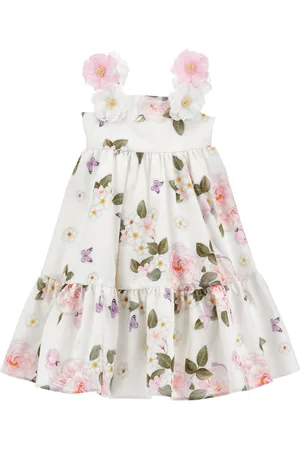 MONNALISA Cotton summer party dress