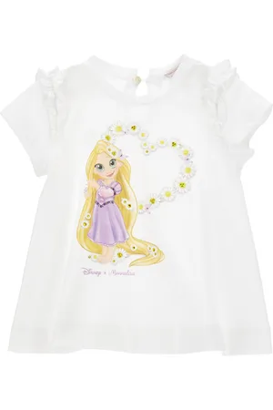 MONNALISA Rapunzel jersey maxi T-shirt