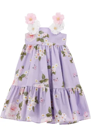 MONNALISA Cotton summer party dress
