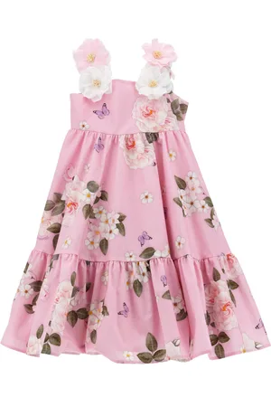 MONNALISA Cotton summer party dress