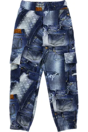 Chiara Ferragni CF Denimprint cargo pants