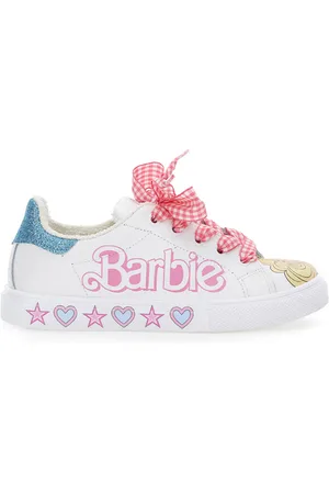 MONNALISA Barbie bicast leather sneakers