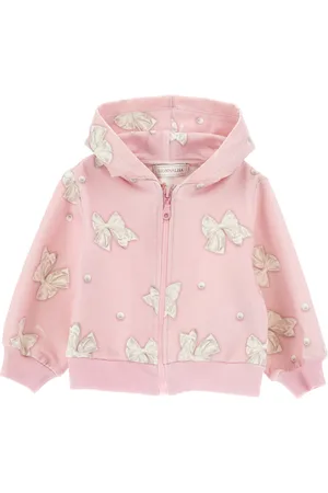 MONNALISA Bow print hoodie