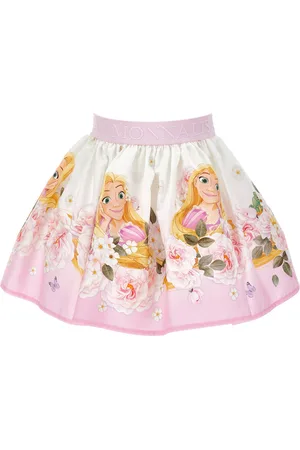 MONNALISA Rapunzel poplin skirt