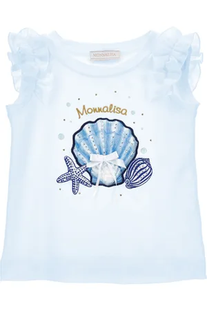 MONNALISA Stars and rhinestones T-shirt