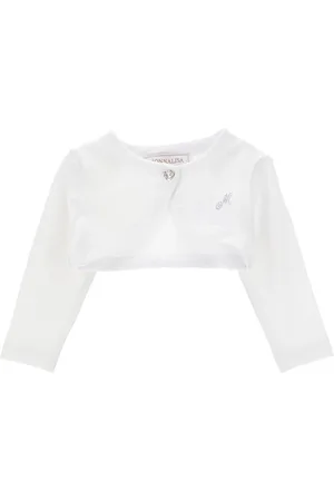 MONNALISA Crepe cotton cardigan