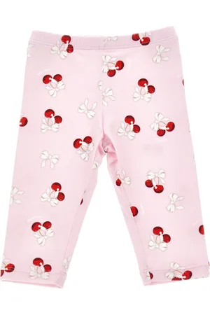 MONNALISA Cherry jersey leggings