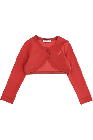 MONNALISA Shaved crepe cardigan