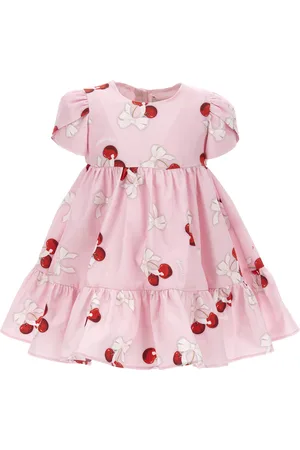 MONNALISA Poplin dress with cherries