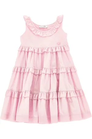 MONNALISA Flared muslin dress