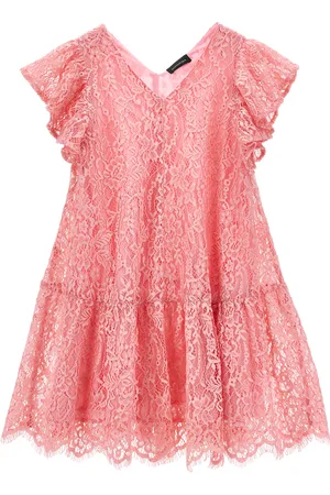 MONNALISA Low waist lace dress