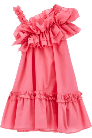 MONNALISA One-shoulder muslin dress