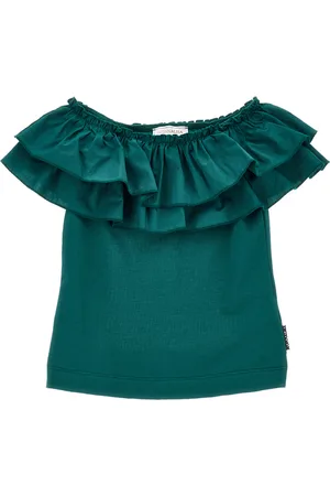 MONNALISA Jersey T-shirt with maxi trim