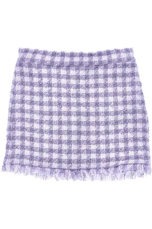 MONNALISA Short houndstooth skirt