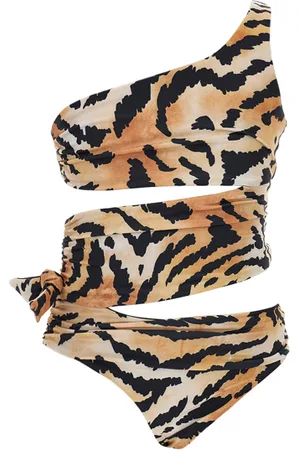 MONNALISA Tiger print one-piece swimsuit