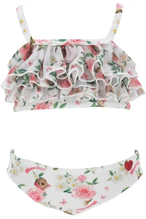 MONNALISA Two-piece swimsuit with tulle