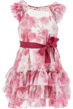 MONNALISA Low-waisted tulle dress