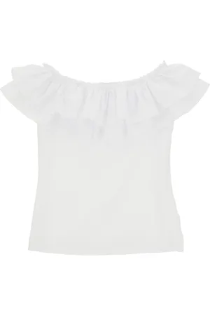 MONNALISA Jersey T-shirt with maxi trim