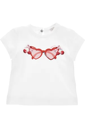 MONNALISA Glasses print jersey T-shirt