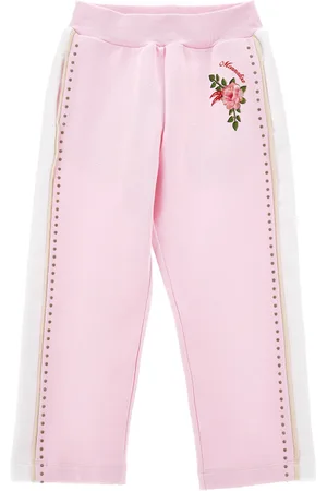MONNALISA Fleece joggers with studs