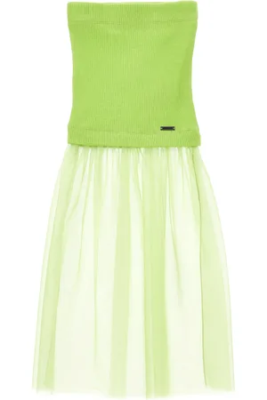 MONNALISA Viscose and tulle skirt