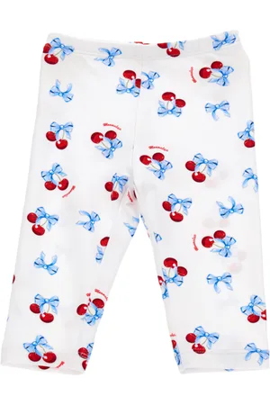 MONNALISA Cherry jersey leggings