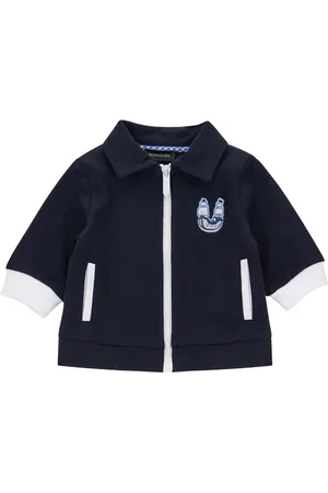 MONNALISA Sweatshirt with terry cloth-effect collar
