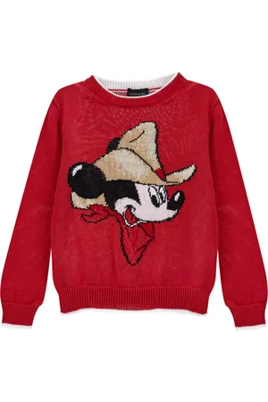MONNALISA Mickey Mouse cotton pullover