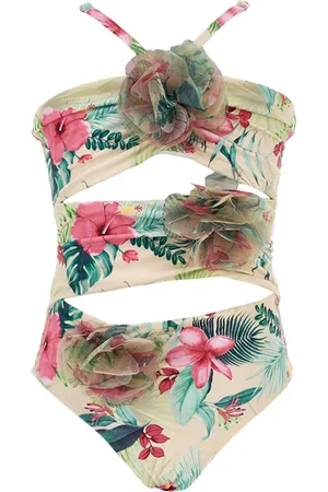 MONNALISA Jungle print one-piece swimsuit