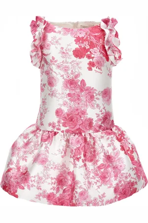 MONNALISA Arabesque mikado dress
