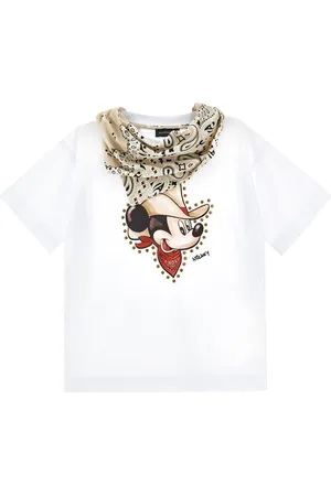MONNALISA Mickey jersey T-shirt with bandana