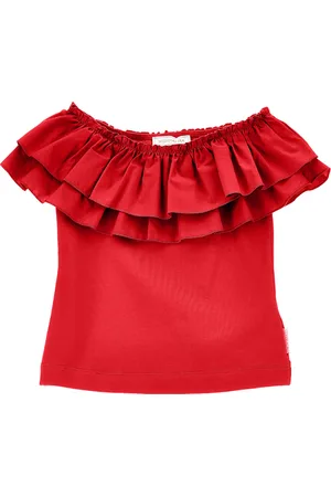 MONNALISA Jersey T-shirt with maxi trim