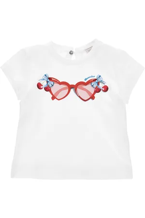 MONNALISA Glasses print jersey T-shirt