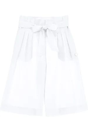 MONNALISA Solid colour cropped trousers