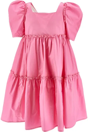 MONNALISA Flared poplin dress