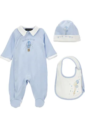 MONNALISA Cotton playsuit set with two-tone accessories