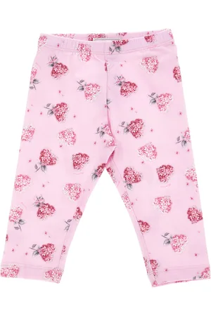 MONNALISA Floral jersey leggings