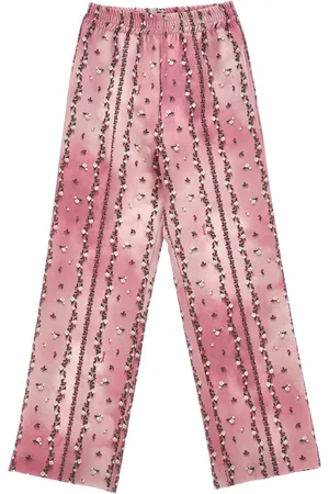 MONNALISA Floral palazzo trousers